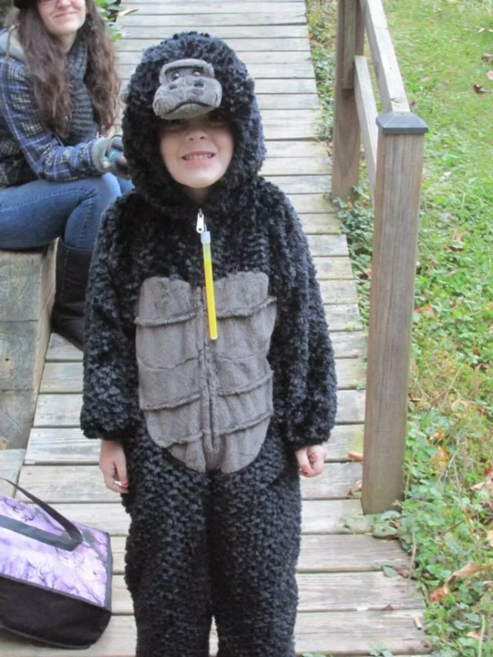 Kids Gorilla Hooded Halloween Costume Dress Up Size Ages 2-3